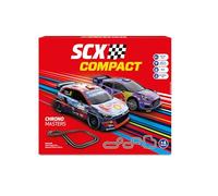 SCX - Circuit Compact - Piste de Course complète - 2 Voitures et 2 télécommandes 1:43 (Chrono Masters)