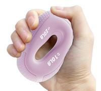 scyca Anneau de préhension de force, anneau d'exercice à main | Entraîneur de force de préhension à double force | Entraîneur de force de préhension en silicone, pince presse-agrumes portable pour