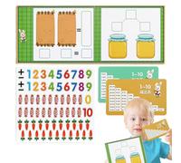 scyca Comptage mathématique magnétique, jeux de comptage de somme et de soustraction, jeux de mathématiques pour - Jeu d'activités mathématiques pour la maternelle, jouets didactiques de