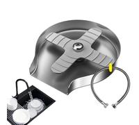 scyca Lave-bouteille pour évier, machine à laver les tasses pour évier, rinçage automatique efficace pour bouteilles de tasse de rinçage en verre fort, accessoires