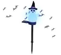 scyca Lumières de fantôme, lumières de piquet fantôme - Lumière d'Halloween, lumières d'extérieur d'Halloween à énergie solaire, piquets de fantômes illuminés effrayants pour la décoration de la