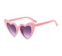 scyca Lunettes de soleil en forme de cœur pour femme, lunettes de soleil en forme de cœur, lunettes de soleil mignonnes et rétro à la mode pour un usage quotidien, fête des mères, Noël, rose, Consulte