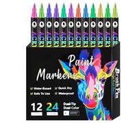 scyca Marqueurs double face, marqueurs de peinture à double pointe - Stylos à dessiner | Marqueurs d'art pour enfants, adultes, coloriage, dessiner, dessiner, marqueurs pour artistes