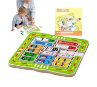 scyca Puzzle de stationnement de Voiture, Tableau de Puzzle de Voiture | Jouets sensoriels magnétiques pour | Sortir du Garage Compétences motrices Fines Jouets