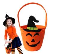 scyca Sacs non tissés d'Halloween, sacs de friandises non tissés - Sacs cadeaux de collation d'Halloween non tissés - Sac de friandises de triche pour sandwichs, popcorn,