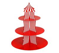 scyca Support à cupcakes en carton | Support à gâteaux en carton à 3 couches Support à gâteaux en niveaux - Présentoir à muffins, plateau créatif