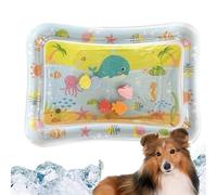 scyca Tapis de jeu aquatique pour animaux de compagnie, tapis de jeu sensoriel aquatique, Tapis d'eau gonflable pour chat et chien, Tapis de capteur d'eau épaissi pour, coussin sensoriel d'eau, jeu