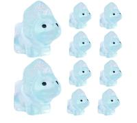 scyca Tricératops Qui Brillent dans Le Noir, tricératops illuminés - 10 x Sculptures de Dinosaures en résine Décoration - Figurine de Petits Dinosaures Qui Brillent dans Le Noir pour