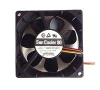 SCYHGLM Double Ball Fan for 9A0812EG401 12V 0.38A 4Wire 8cm,Cooling Fan 9A0812EG401 80x80x25mm 4Wire