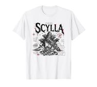 Scylla Mythologie Grecque Scène d'Odyssée des Monstres Marins T-Shirt