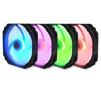 Scythe Kaze Flex 140 RGB PWM Boitier PC Ventilateur 14 cm Noir, Blanc