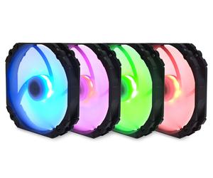 Scythe Kaze Flex 140 RGB PWM Boitier PC Ventilateur 14 cm Noir, Blanc