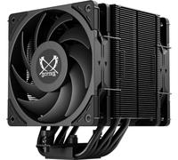 Scythe Mugen 6 Dual Fan Black Edition CPU Air Cooler, Intel LGA1700, LGA1151, AMD AM5, AM4 Support,120mm, Single Tower, Aluminium Top Cover (Mugen 6 Dual Fan Black Edition) (SCMG-6000DBE)
