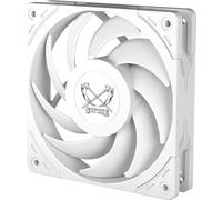 Scythe Wonder Tornado 120 PWN Ventilateur haute performance pour boîtier d'ordinateur, 120 mm x 25 mm, roulement dynamique fluide, connecteur 4 broches (2500 blanc, 1)