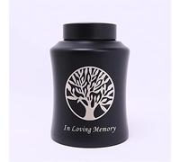 SCZMBLTLNV Urne funéraire pour Animaux de Compagnie 800/500/250Ml Conteneurs Urnes Pet Urnes Crémation Compagnie Urnes Souvenirs Peuvent Utilisées Chiens Chats Oiseaux Souris(Black,800ml)
