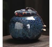 SCZMBLTLNV Urne funéraire pour Animaux de Compagnie Céramique Cendres Urne Titulaire Pet Memorial Funéraire Cendres Pot Urne pour Humain Crémation Souvenir Pal Cercueil(5)