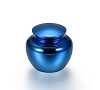 SCZMBLTLNV Urne funéraire pour Animaux de Compagnie Pure Handcraft Mini Urnes Funéraires Pet Human Memorial Pot Souvenir en Acier Inoxydable 41 * 41mm(2)