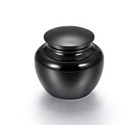 SCZMBLTLNV Urne funéraire pour Animaux de Compagnie Pure Handcraft Mini Urnes Funéraires Pet Human Memorial Pot Souvenir en Acier Inoxydable 41 * 41mm(1)