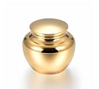 SCZMBLTLNV Urne funéraire pour Animaux de Compagnie Pure Handcraft Mini Urnes Funéraires Pet Human Memorial Pot Souvenir en Acier Inoxydable 41 * 41mm(4)