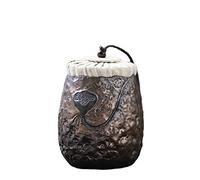 SCZMBLTLNV Urne funéraire pour Animaux de Compagnie Récipient D'urne Souvenir Rétro Cendres Urnes Crémation Commémoratives pour Animaux Compagnie Funérailles Céramique Cendres(2)