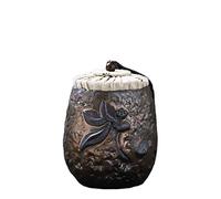 SCZMBLTLNV Urne funéraire pour Animaux de Compagnie Récipient D'urne Souvenir Rétro Cendres Urnes Crémation Commémoratives pour Animaux Compagnie Funérailles Céramique Cendres(1)