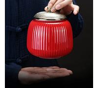 SCZMBLTLNV Urne funéraire pour Animaux de Compagnie Rouge Bleu Céramique Urne Chien Chat Pet Funéraire Cendres Urne Titulaire en Céramique Cercueil Mémoire Souvenir Crémation Humaine(1)