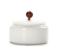 SCZMBLTLNV Urne funéraire pour Animaux de Compagnie Suet Jade Poterie Porcelaine Blanc Cendres Chat Chien Lapin Utilisation Toutes Sortes D'urnes Crémation Animaux Compagnie(4)
