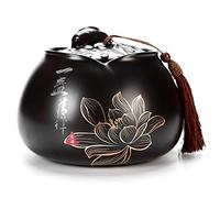 SCZMBLTLNV Urne funéraire pour Animaux de Compagnie Urne Cendres d'animaux Compagnie Urnes Funéraires Commémoratives-Urnes Décoratives Noires Fabriquées Main Urne Funéraire Chat Urne(S)