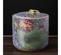 SCZMBLTLNV Urne funéraire pour Animaux de Compagnie Urne Crémation Chinois Céramique Faite Main Cendres Humaines Animaux Compagnie Chats Chiens Animaux Reptiles Urnes Crémation(4)