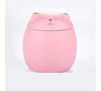 SCZMBLTLNV Urne funéraire pour Animaux de Compagnie Urne Forme Chat Cendres d'animaux Compagnie Urnes Funéraires Commémoratives Forme Chat Urnes(Pink,M)