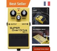 SD-1 Super OverDrive BOSS - Pédale d'Effet Guitare Jaune pour Son Clair