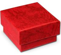 SD Boîte à bijoux rouge Emballage cadeau 40x40x25mm Etui VE3042R