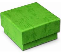 SD Boîte à bijoux verte Emballage cadeau 40x40x25mm Etui VE3042G