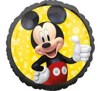 ballon aluminium rond licence mickey mouse forever 43cm - amscan 4069901 Rouge