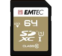 SD card 64GB UHS, 64GB UHS-I U1 SD card, read speed up to 85MB/s, write up to 90MB/s, compatible with SDHC/SDXC, ideal for photos and videos, size 64 GB, gold colour
