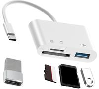 SD Card Reader, External Memory Card Readers, SD/TF Card Reader Adapter USB-C and USB Multi-function OTG Tablets and PC for SD/MMC/MicroSD/TF/SDXC/SDHC/Micro SDHC/Micro SDHC/Micro SDXC
