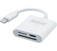SD Card Reader for iPhone/iPad, 4 in 1 Simultaneous Super Speed Memory Card Reader Read and Write