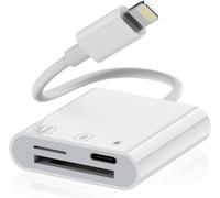 SD Card Reader for iPhone iPad, Lightning to SD Card Reader, SD Card Viewer for Hunting Camera with, Memory Card Adapter for Photography.