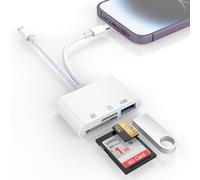 SD Card Reader for Phone/Pad/Camera, SD Card Adapter for Phone, USB OTG External Memory Card Readers, SD Card Adapter, SD Card Reader for Phone