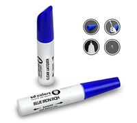 SD COLORS 12 ML Peinture de Retouche avec Pinceau et Vernis Transparent - Blue Iron (RQH) - Compatible avec RENO - Réparation de Rayures, Éclats et Peinture.