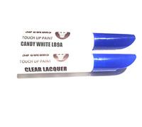 SD COLORS 12 ML Peinture de Retouche avec Pinceau et Vernis Transparent - Candy White (LB9A) - Compatible avec VW/Audi - Réparation de Rayures, Éclats et Peinture.