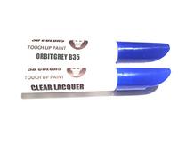 SD COLORS 12 ML Peinture de Retouche avec Pinceau et Vernis Transparent - Orbit Grey (B35) - Compatible avec BMW - Réparation de Rayures, Éclats et Peinture.