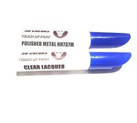 SD COLORS 12 ML Peinture de Retouche avec Pinceau et Vernis Transparent - Polished Metal (NH737M) - Compatible avec Honda - Réparation de Rayures, Éclats et Peinture.