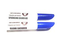 SD COLORS 12 ML Peinture de Retouche avec Pinceau et Vernis Transparent - Sparkling Silver (KC) - Compatible avec KIA - Réparation de Rayures, Éclats et Peinture.