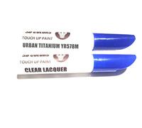 SD COLORS 12 ML Peinture de Retouche avec Pinceau et Vernis Transparent - Urban Titanium (YR578M) - Compatible avec Honda - Réparation de Rayures, Éclats et Peinture.