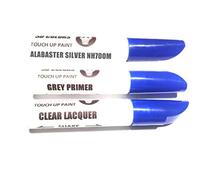 SD COLORS 12 ML Peinture de Retouche avec Pinceau, Vernis Transparent et Apprêt - Alabaster Silver (NH700M) - Compatible avec Honda - Réparation de Rayures, Éclats et Peinture.