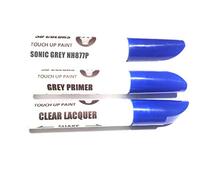 SD COLORS 12 ML Peinture de Retouche avec Pinceau, Vernis Transparent et Apprêt - Sonic Grey (NH877P) - Compatible avec Honda - Réparation de Rayures, Éclats et Peinture.