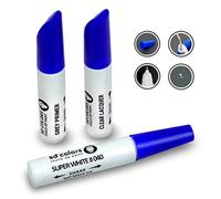 SD COLORS 12 ML Peinture de Retouche avec Pinceau, Vernis Transparent et Apprêt - Super White II (040) - Compatible avec Toyota - Réparation de Rayures, Éclats et Peinture.