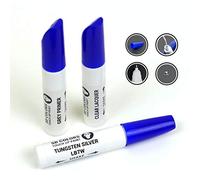 SD COLORS 12 ML Peinture de Retouche avec Pinceau, Vernis Transparent et Apprêt - Tungsten Silver (LB7W) - Compatible avec VW/Audi - Réparation de Rayures, Éclats et Peinture.