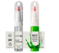SD COLORS British Racing Green B22 Peinture de retouche 20 ML avec pinceau pratique pour réparation de rayures (peinture + vernis)